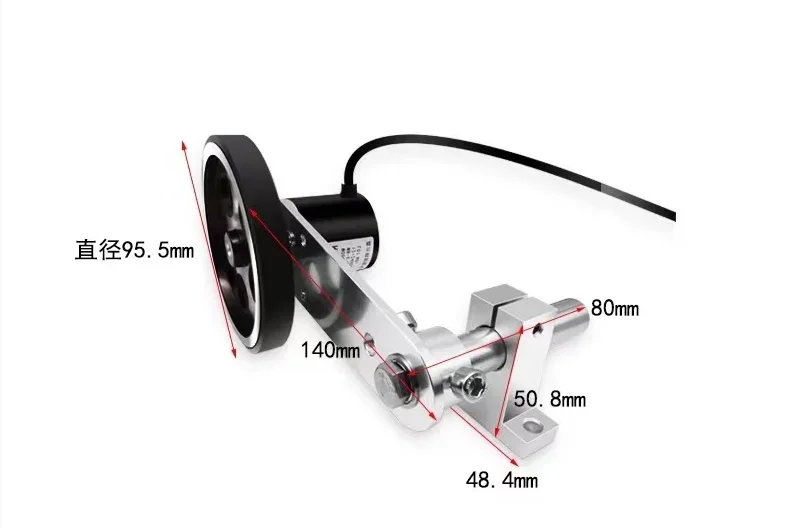 Encoder Wheel Meter Measuring Wheel Intelligent Length Measurement Roller Type Encoder With Digital Controlling Counter