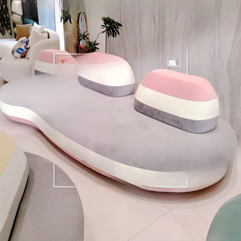 

Simple style modern personality creative designer hotel showroom macaron candy color sofa