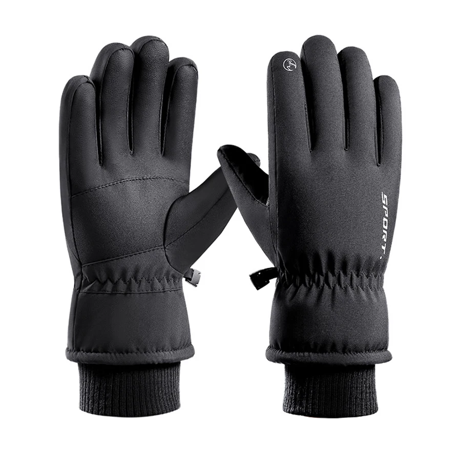 AliExpress Winter New Ski Gloves for Men and Women Outdoor Cycling Touchscreen Warm and Velvet Thick Gloves Waterproof and Anti Slip