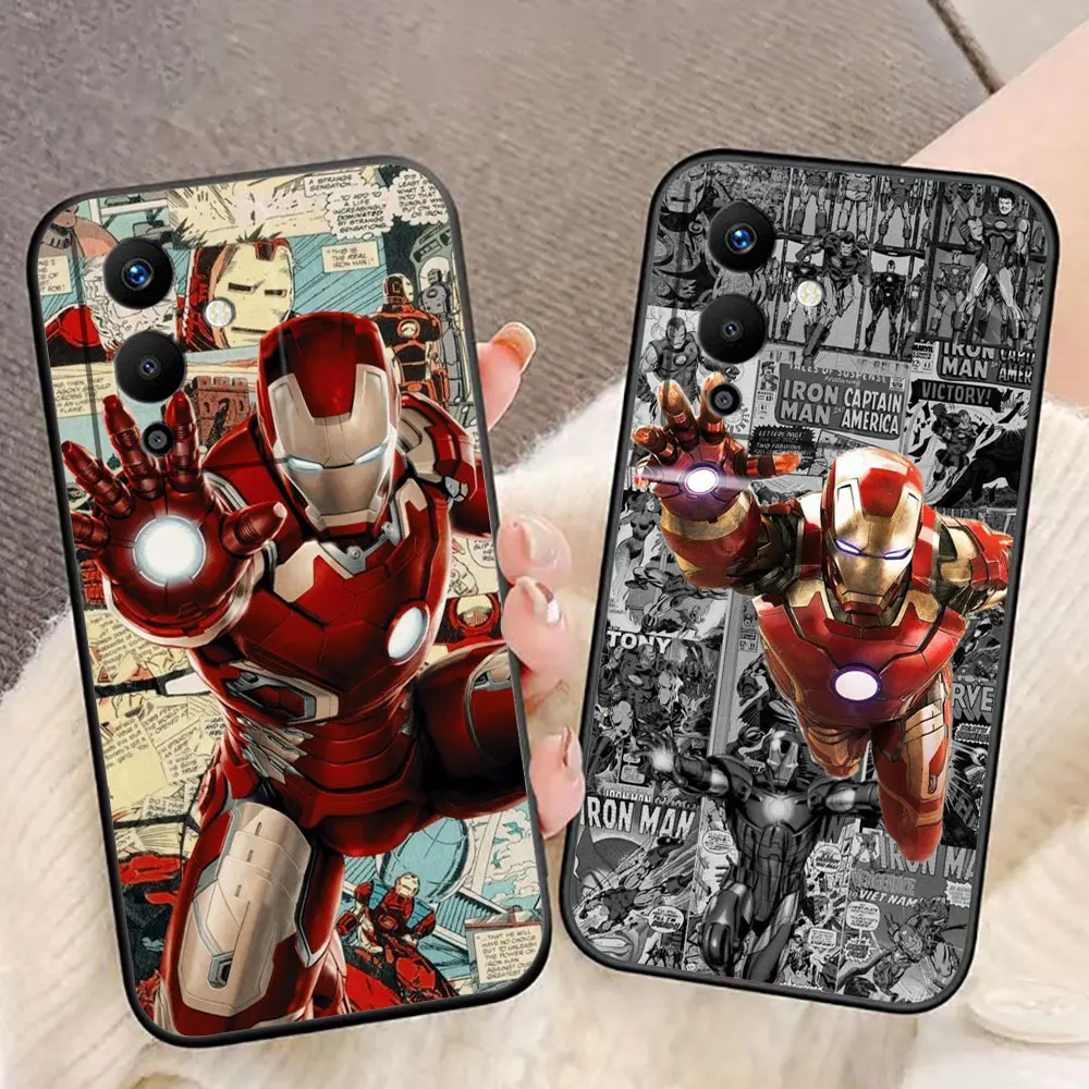 Marvel Iron Man Phone Case For Infinix TECNO POP SPARK SMART 5 6 7 8 20 20C CAMON 20 30 POVA 6 5 4 2 NEO 2 ZERO 30 20 Case Cover