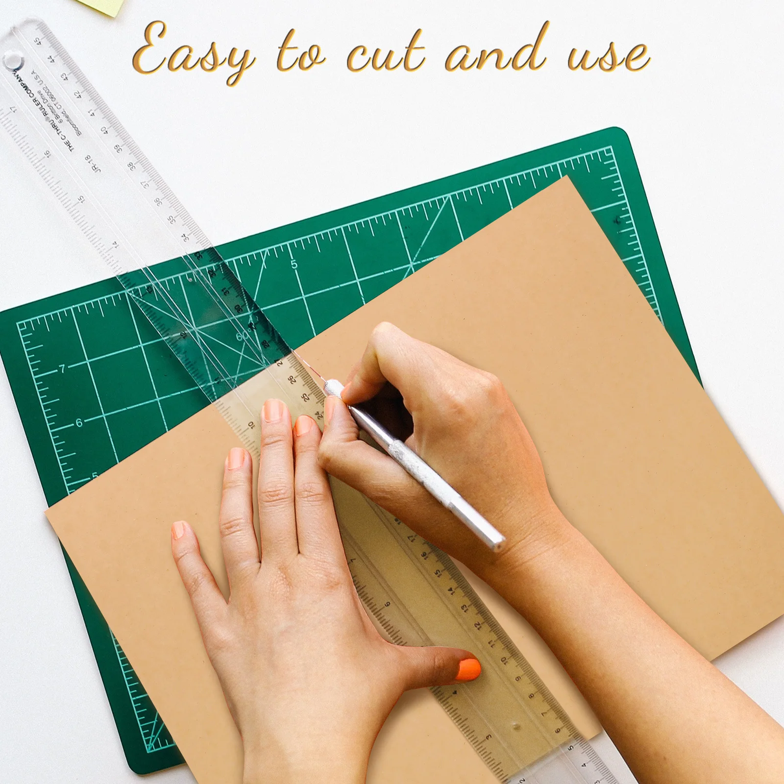 100 Pcs Scrapbook Papers Kraft Cardstock Thick Craft Decorative Handmade Vintage Blank