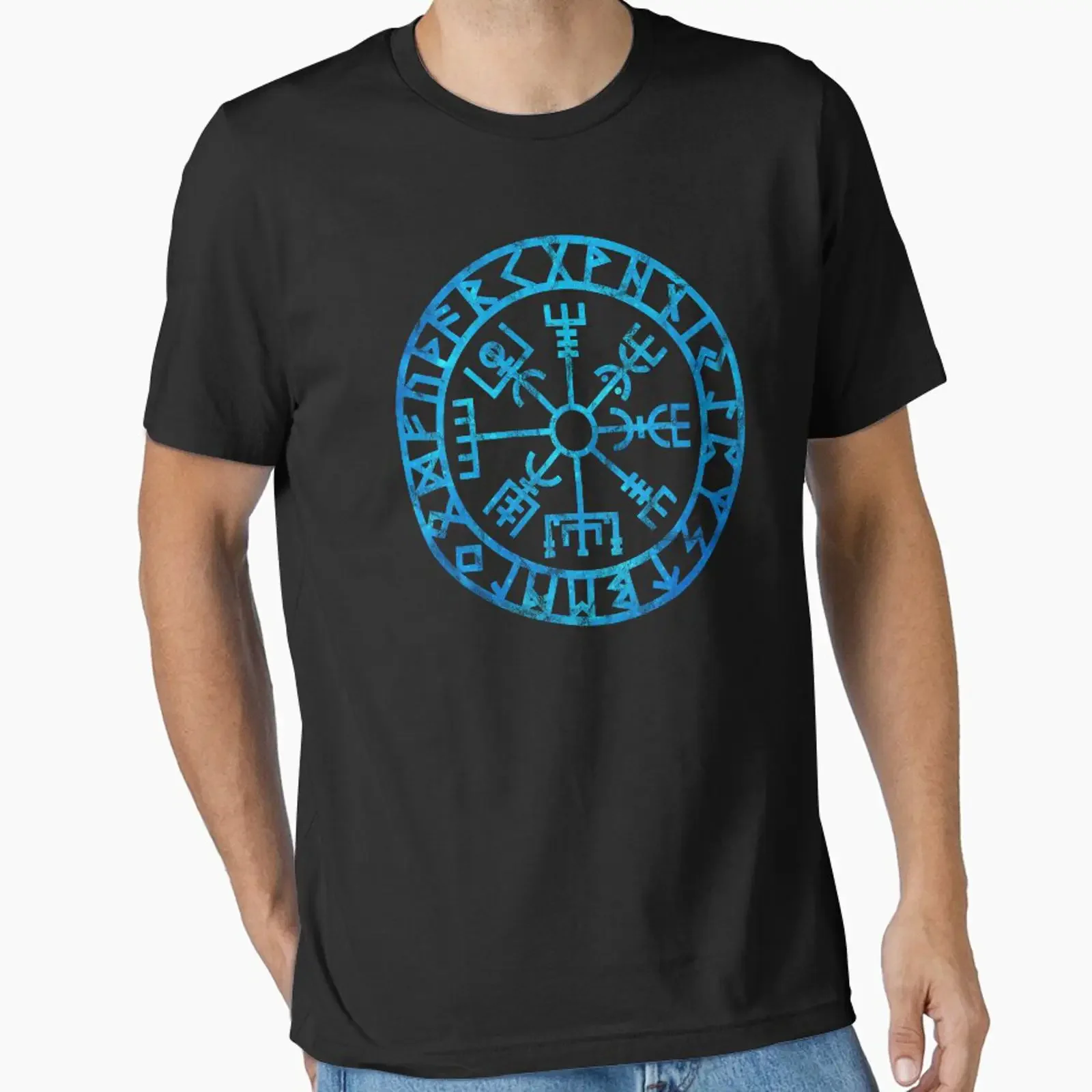Vegvisir Icelandic Futhark Runes Compass Norse Mythology Viking Protection Symbol designed and sold by nitty gritty vintage