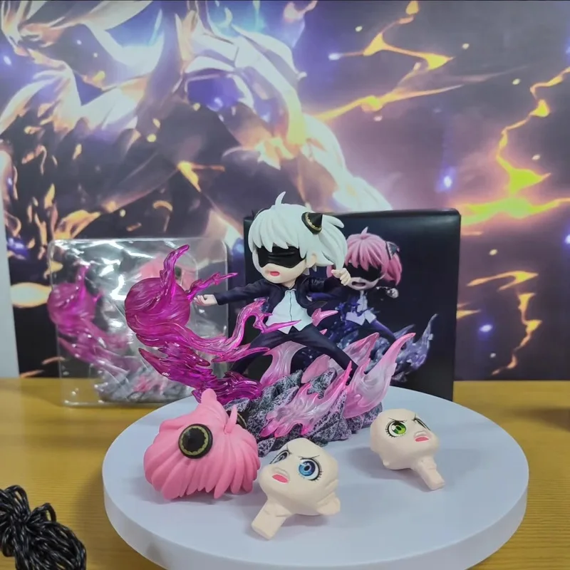 

Фигурка Anya Forger Cos Gojo Satoru, скульптура с двойной головкой и сменными головками, модная игровая модель, украшение для рабочего стола, игрушки для мальчиков, подарок