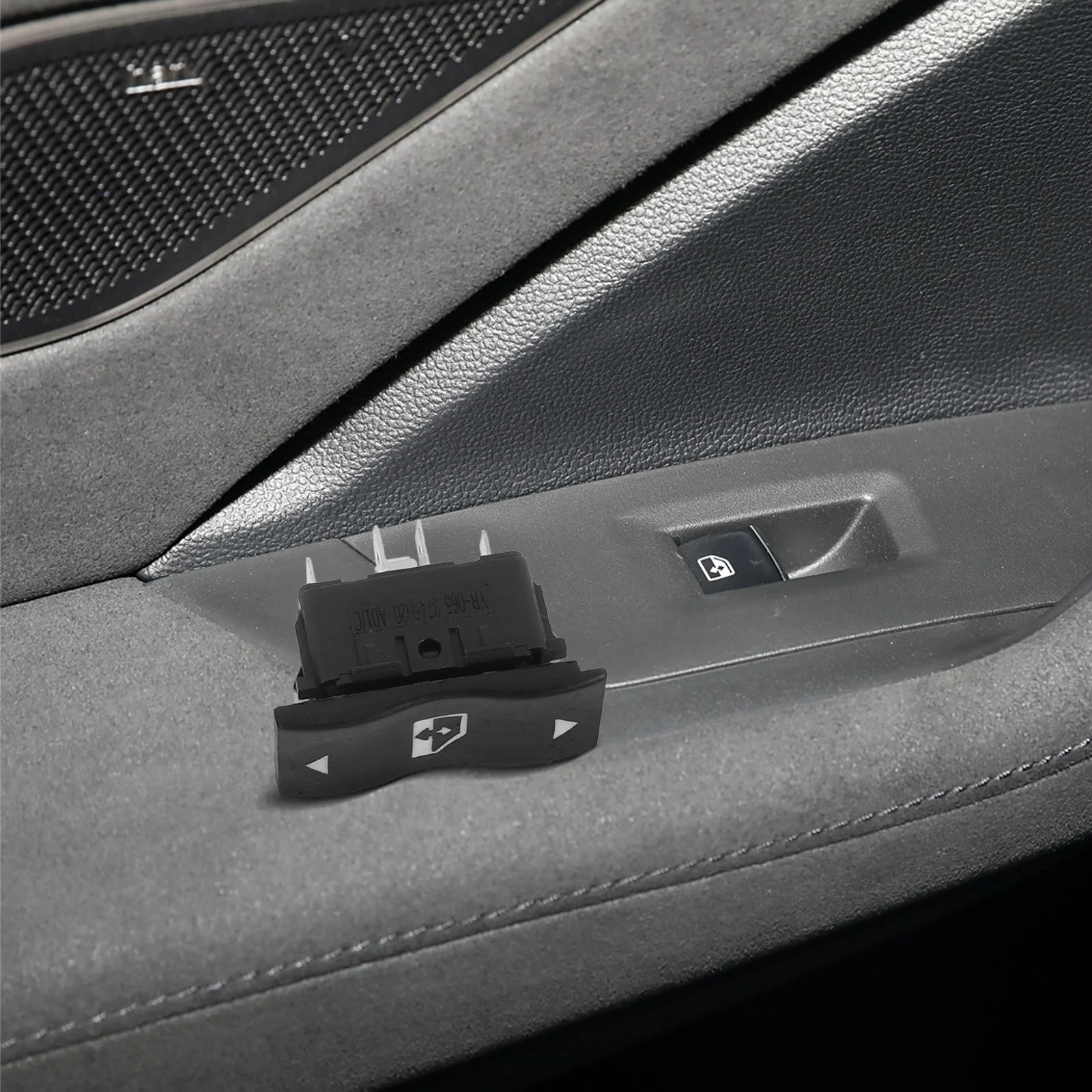 

4pcs Car Lift Plastic Power Lifting Button Covers For Driver Side Durable Abs Window Control Switch Replacement - Window