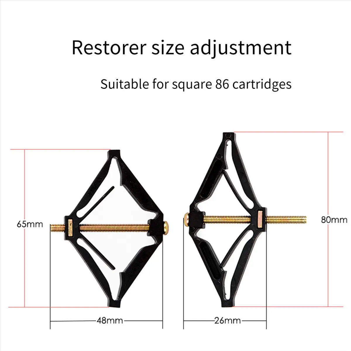 KSOL 40Pcs Cassette Repairer 86mm Dark Box Repair Plug Switch Old Socket Boxes Replacement Fixed Wall Repair Box