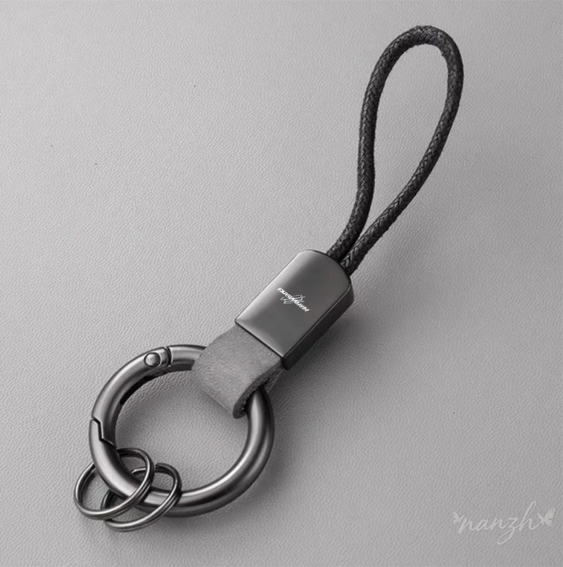 

For BMW Performance X1 X3 X4 X5 E46 E90 F20 E60 E39 F10 M1 M2 M3 M5 M6 E87 Leather Keychain Simple Lanyard Keyring Ring Keychain