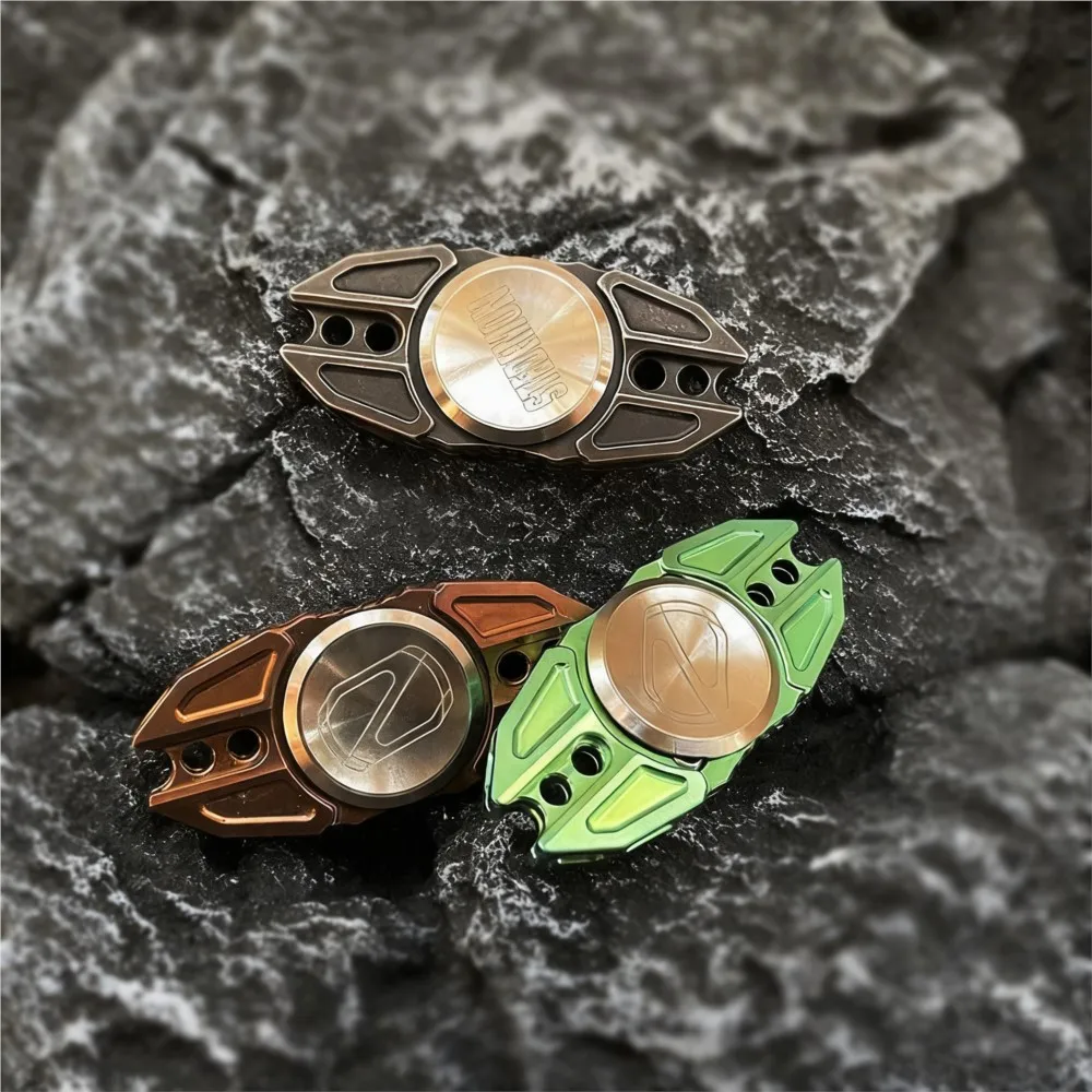 STEDEMON EDC Two-Bladed Fidget Spinner Handling Feel Fidget Toys Metal Titanium Fidget Spinner Stress Relief Toy