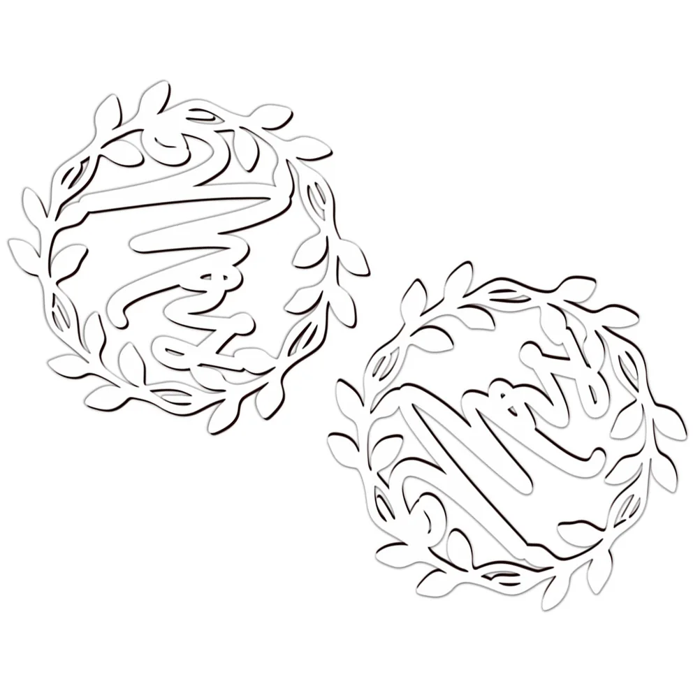 

2 Pcs Signs Simple Stylish Wedding Decorations Mr Wedding Chair Decorations Mrs Sign Ceremony Photo Booth Props Rural Fine