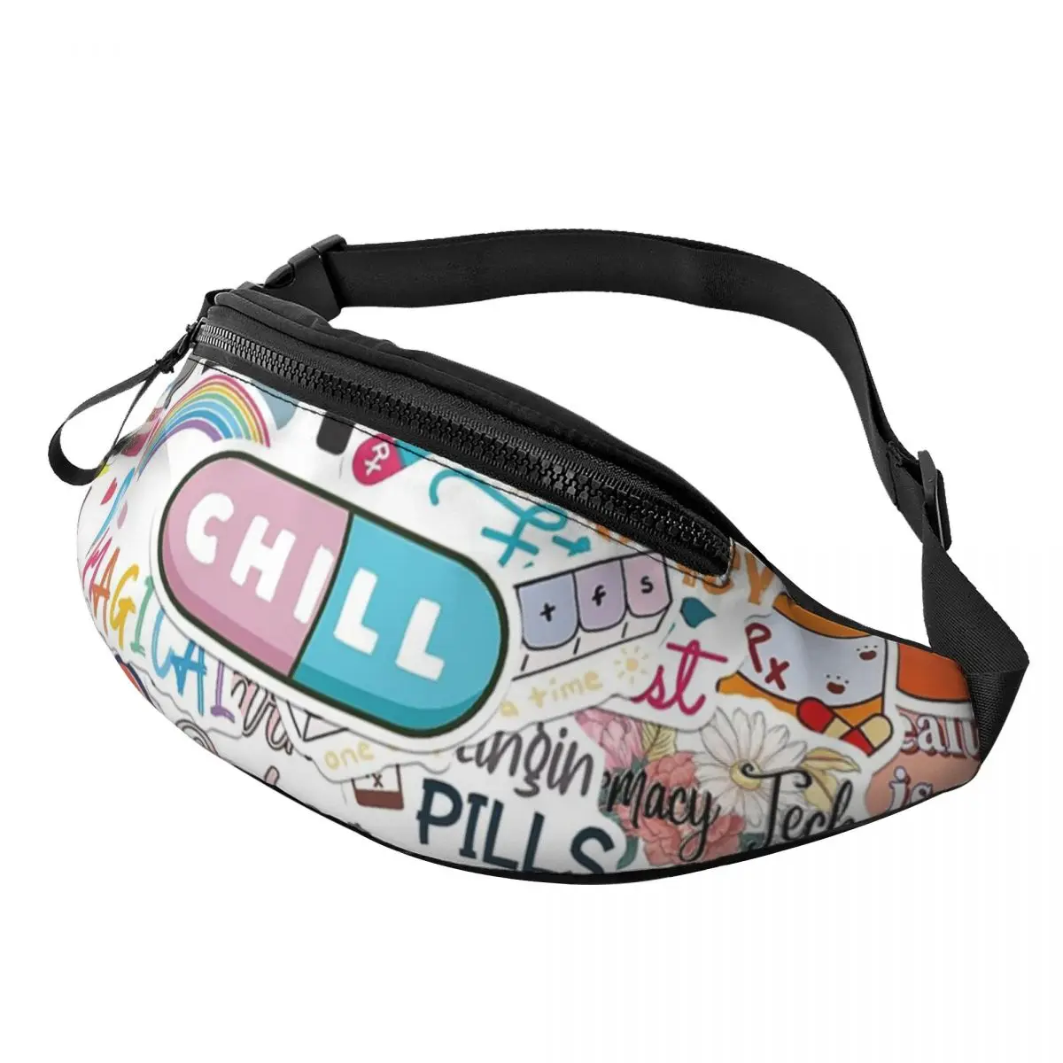 

Pharmacist Doctor Nursing Coworker Gift Fanny Pack Men Women Cool Medical Nurse Crossbody Waist Bag for Biking Phone Money Pouch