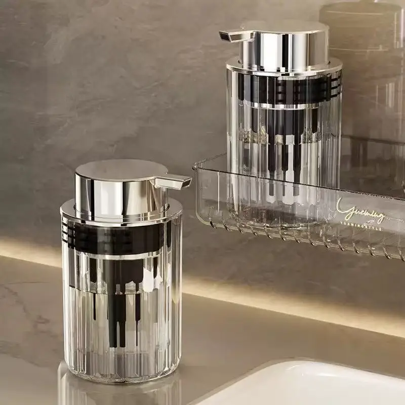 Hands Foaming Soap Dispenser for Bathroom Liquid Soap Mousse Bottle Refillable Kitchen Push-type Dish Soap Container
