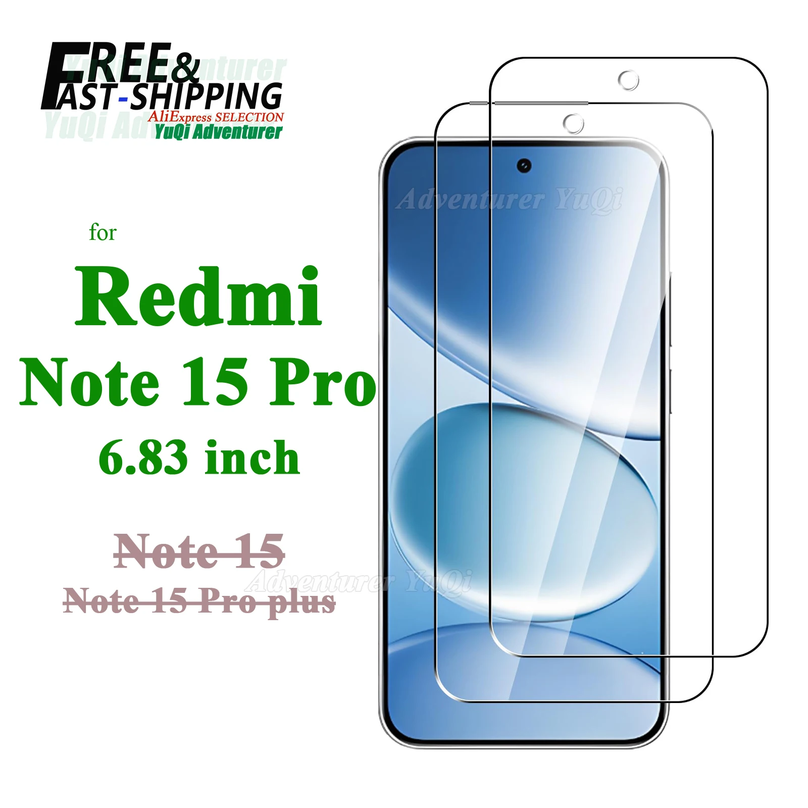 

Screen Protector For Redmi Note 15 Pro Xiaomi Tempered Glass HD 9H Transparent Clear Anti Scratch Case Friendly