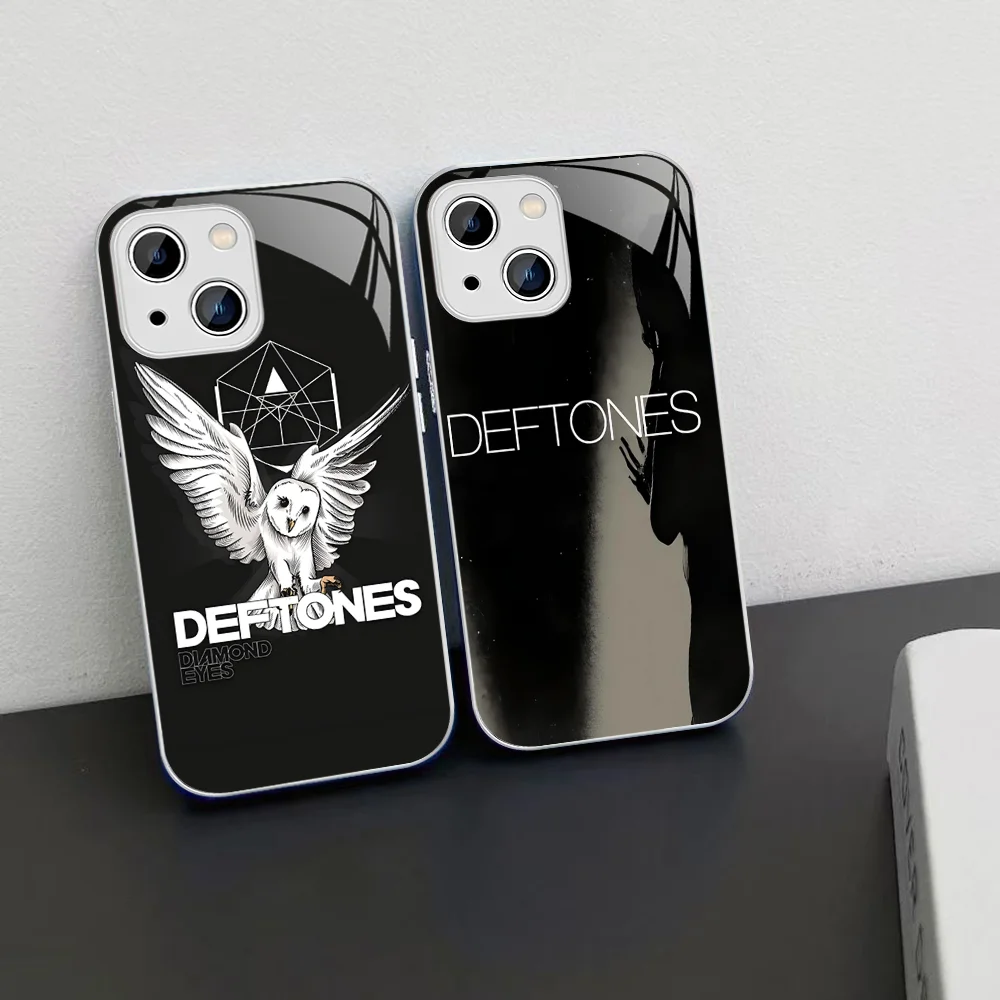 Band D-Deftones Phone Case Tempered Glass For iphone 14 13 12 11 Pro Mini XS MAX 14Plus X XS XR Cover