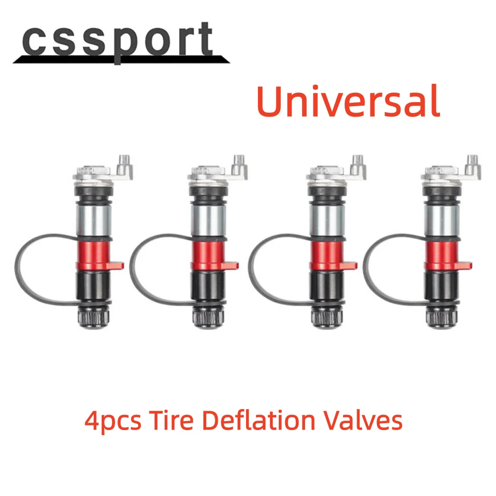 Universal 4pcs Tire Deflator Valves Portable Metal Tool Set For Car Wheel Holder Tire Pressure Fitting Accessories