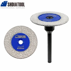SHDIATOOL 30/40/50mm Mini Diamant Zaagblad Set Verwijderbare Schacht Graveren Slijpschijf Snijden Marmeren Tegel keramische Stenen Plaat
