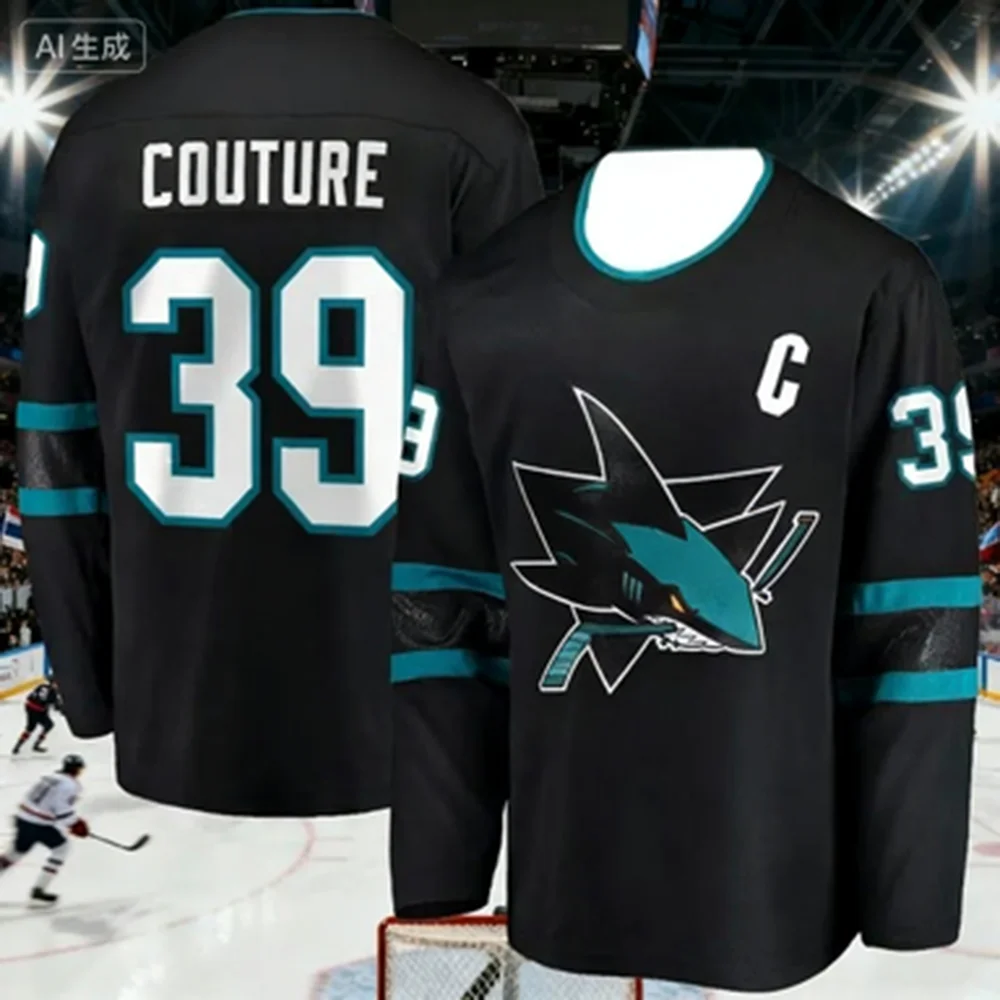 Kids New Fan Version Fashionable Classic Color Long-Sleeved Shirt Adult and Children's Ice Hockey Retro Sports Jerseys