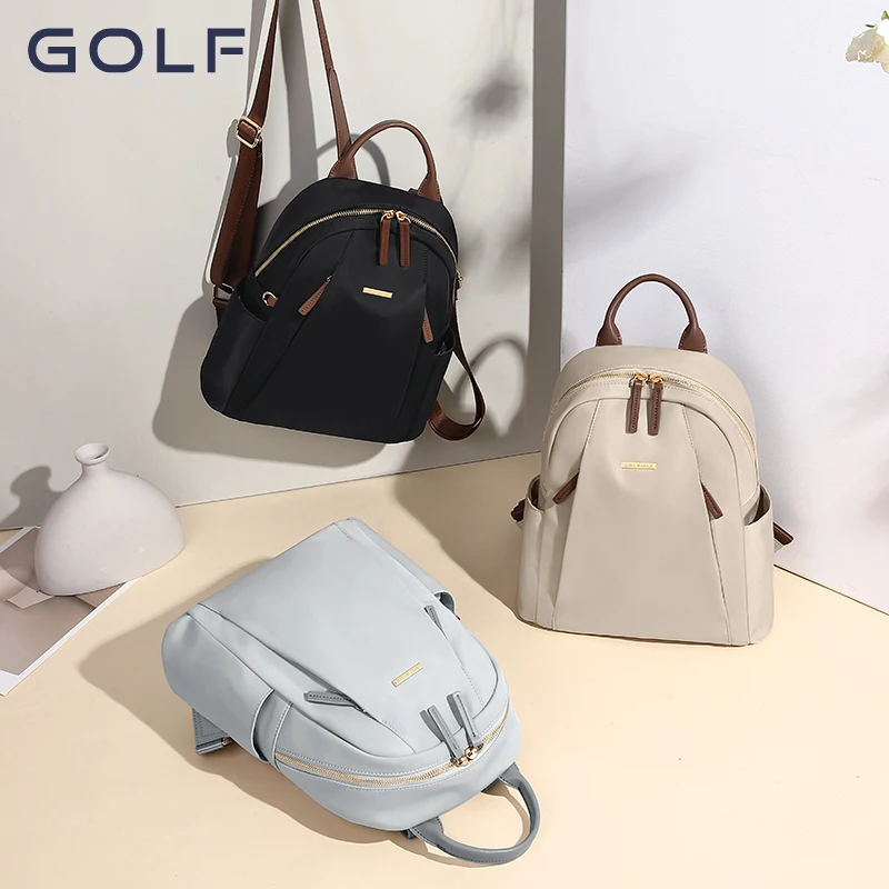 Mochila de GOLF para mujer, mochila para estudiantes liviana y de gran capacidad, mochila de viaje informal y de moda