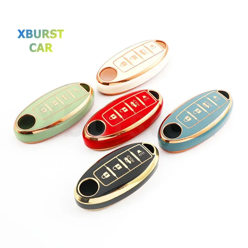 4 Buttons Car Remote Key Case Shell Fob Cover for Nissan March Sentra Qashqai Altima Juke X-Trail Kicks Patrol Murano Pathfinder