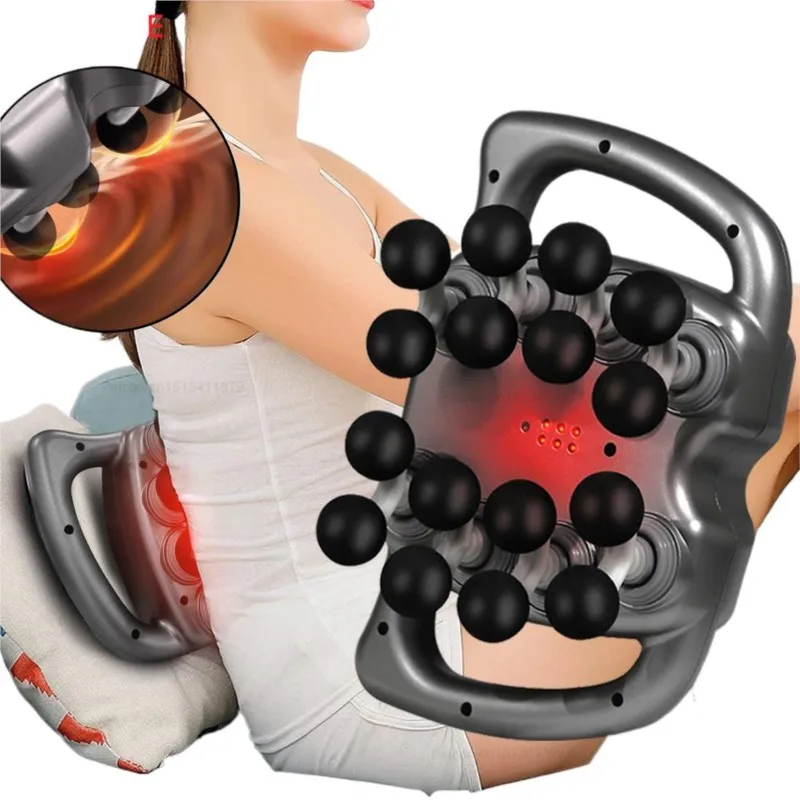 

Пистолет для фасции, массажер для мышц, шестинадцатиголовый высокочастотный массажер для шеи, плеч, талии, профессиональный массажный пистолет для фасции