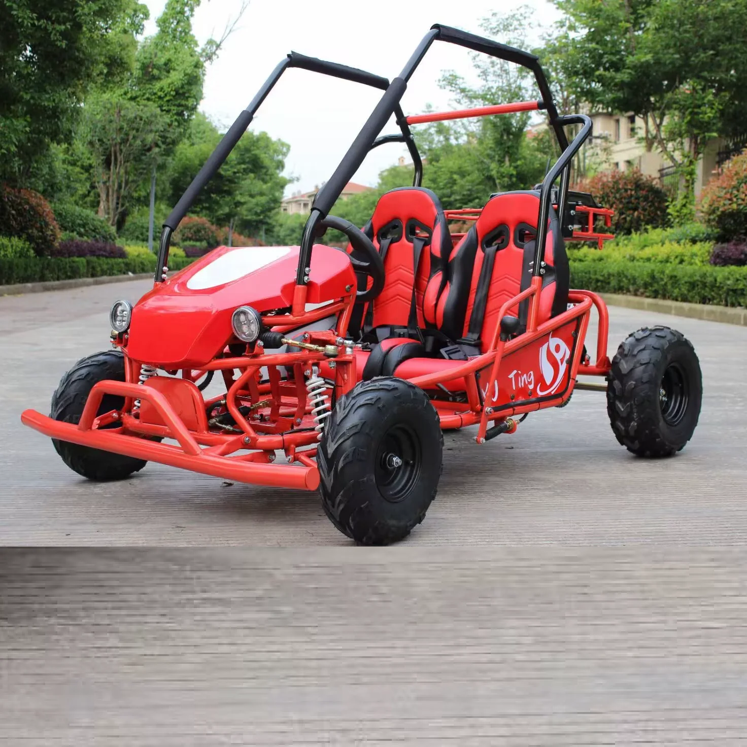 

V Parent-kid Electric Go Kart 2 Seats Electric Buggy Customization Electric Carts