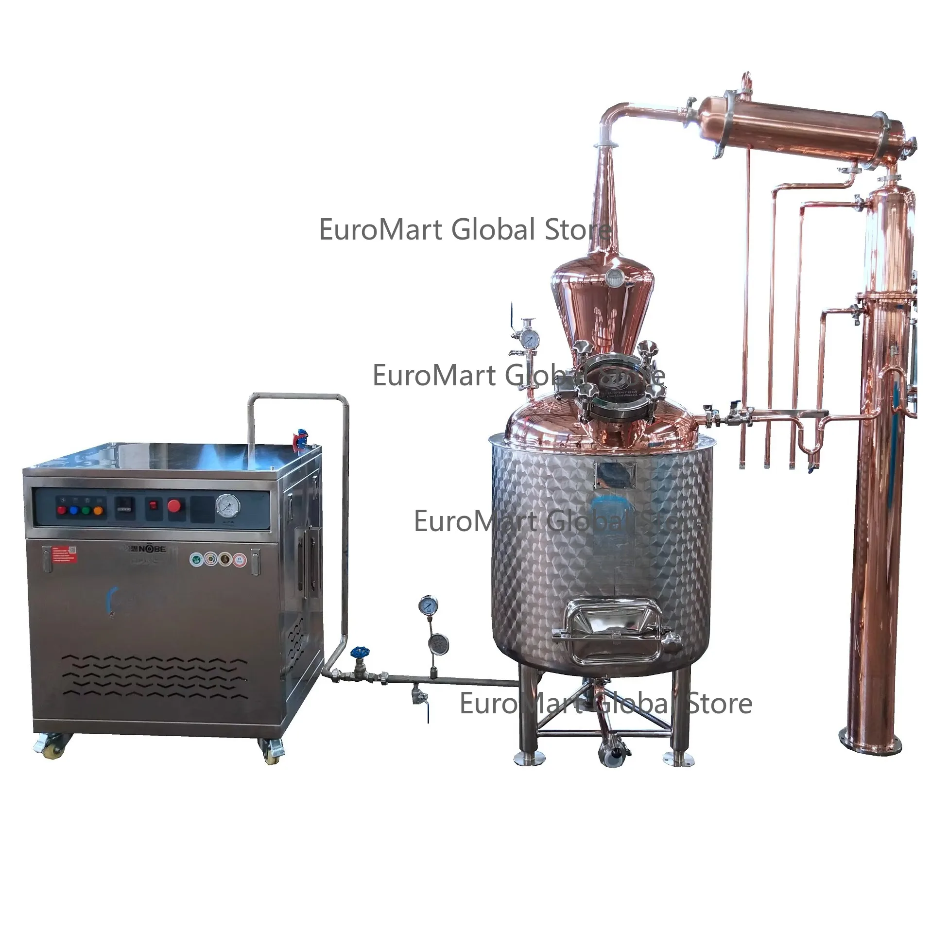 250L Best Seller Essential Oil Distillery Equipment Copper Distiller Machine for Moonshine Stills
