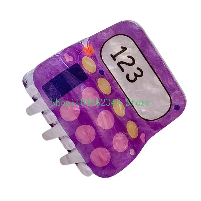 5asd Cuốn sách hài hước hình tóc vuốt cho giáo viên acetate axit mạnh kẹp tóc Claw Claw trở lại trường học chủ đề Barrettes