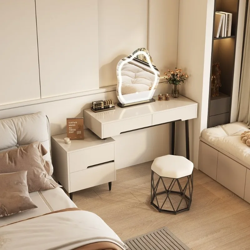 Cabinet Decorations Makeup Table Mirror Luxury Lounges Cabinet Dressing Table Drawer Modern Mesa Tocador Home Furniture