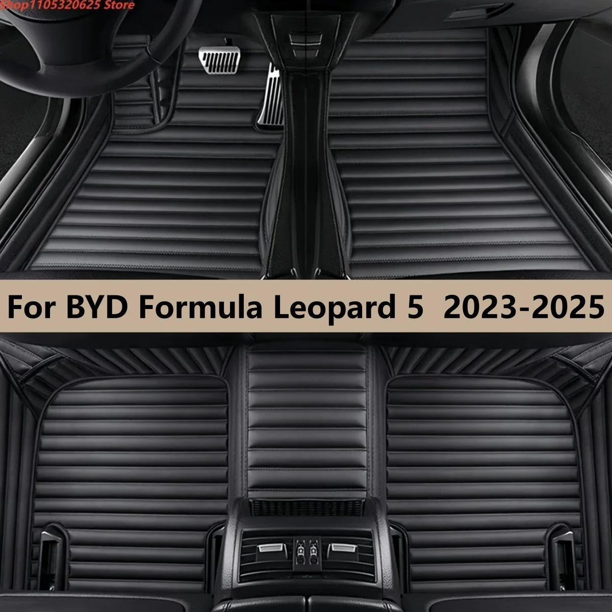

Автомобильные коврики для BYD Formula Leopard 5 2023 2024 2025, кожаные, полный комплект
