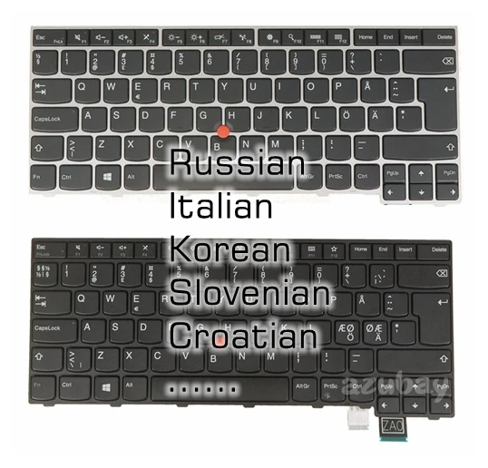 Russian Italian Korean Slovenian Keyboard For Thinkpad T460S 20F9 20FA, T470S (20HF 20HG 20JS 20JT, 13 Gen 1 20GJ 20JK, 13 Gen 2