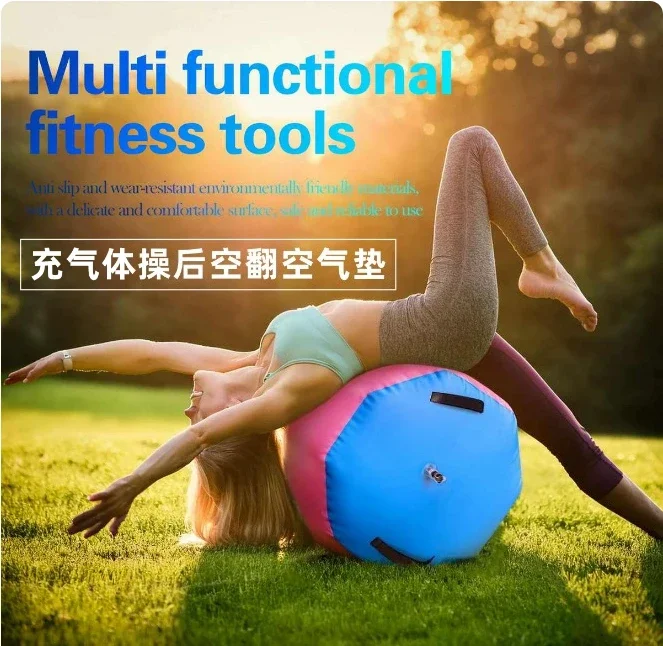Bucket-type waist-assisted reversing yoga trainer, gymnastics backflip air cushion inflatable track roller roller roller rinding