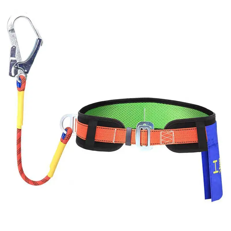 Single Waist Safety Harness High-altitude Work Safety Belt Outdoor Climbing Training Electrician Construction Protect Equipment