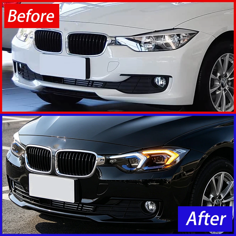 For BMW 3 Series F30 F35 320i 325i 330i 2013-2018 Headlight Assembly Upgrade 2023 Style LED Projector Lens Car Tools Accessories