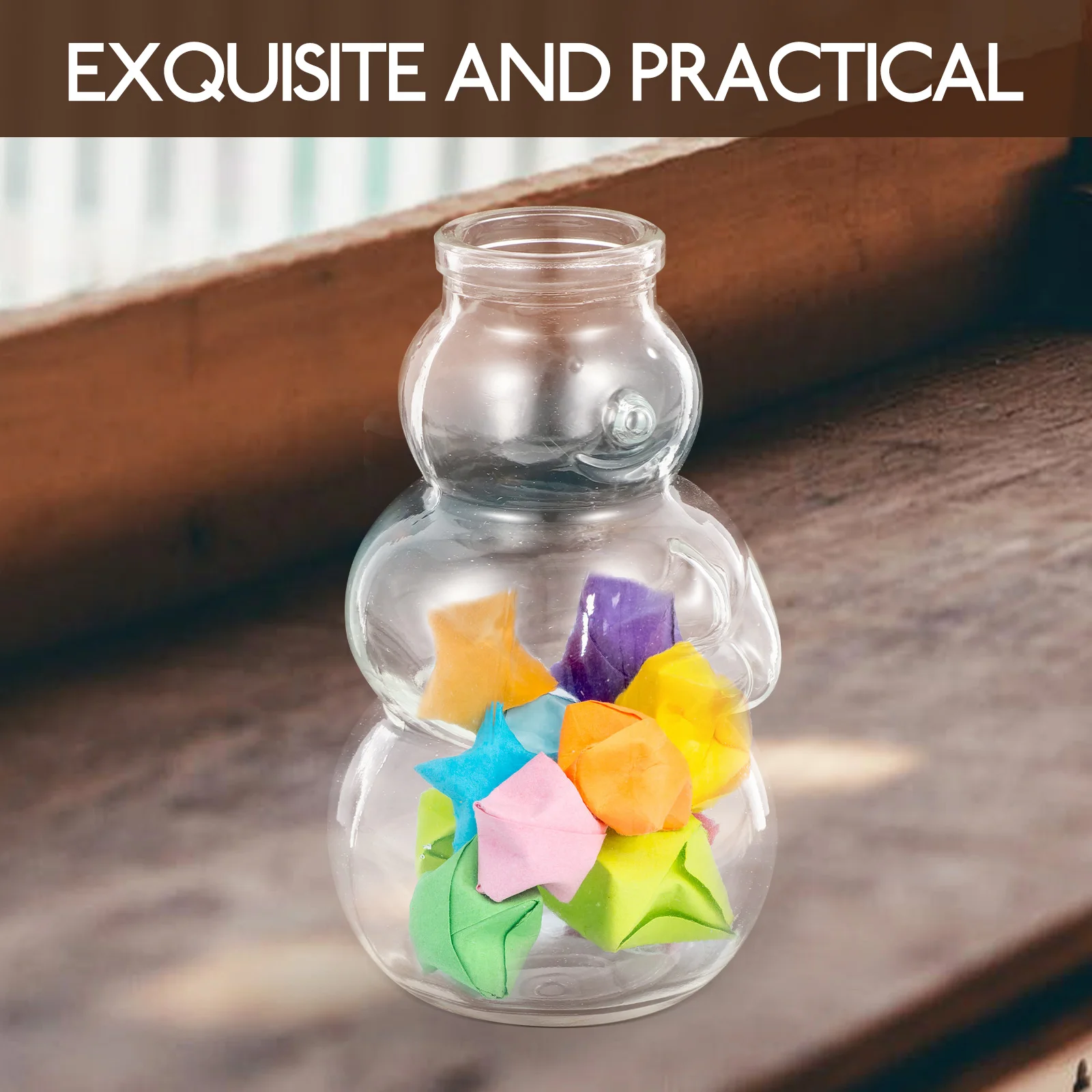 

4 Pcs Glass Wishing Bottle Decorative Bottles Transparent with Corks Drift Adornment