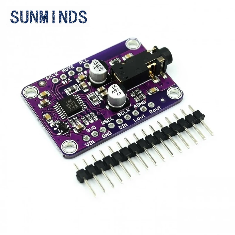 1pcs UDA1334A DAC Module CJMCU-1334 UDA1334A I2S DAC Audio Stereo Decoder Module Board For Arduino 3.3V - 5V