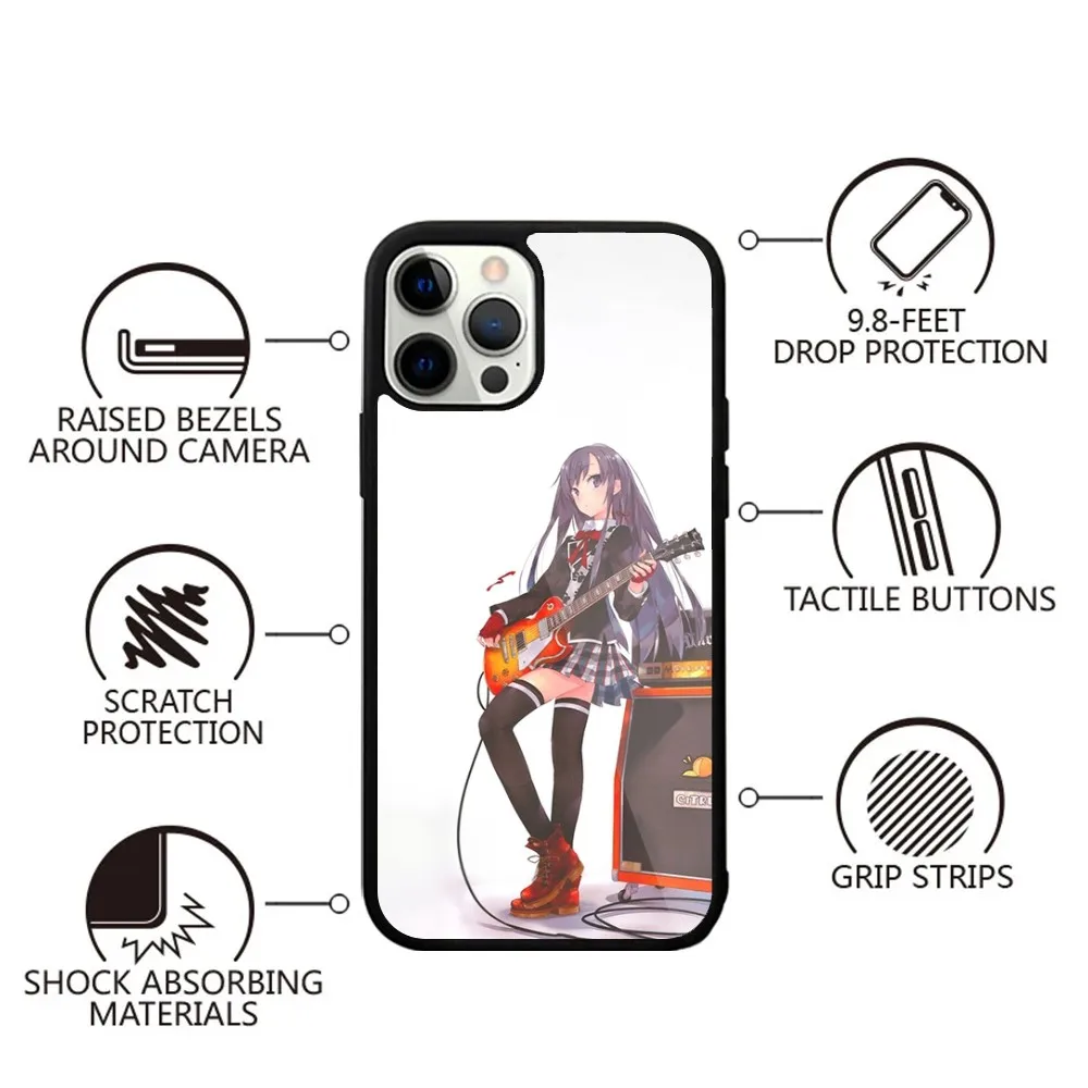 Yukinoshita Yukino Oregairu Phone Case For iPhone 16,15,14,13,12,11,Plus,Pro,Max,Mini Magsafe Magnetic Wireless Charging