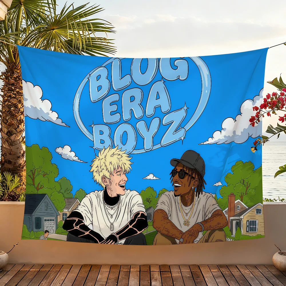 Singer M-Machine MGK G-Gun K-Kelly-S Blog Era Boyz Flag For Garden Party Living Room Wall Decor Banner Bedroom Outdoor Tapestry