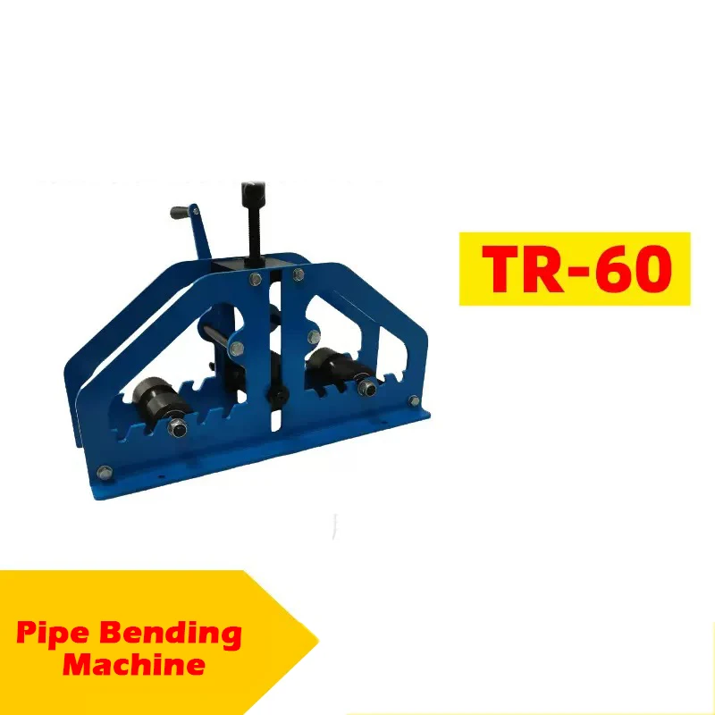 Manual Pipe And Tube Bending Machine - Multiple Steel Pipe Bender Flat Steel Radius Bending Press Brake TR-60 for Home Workshop