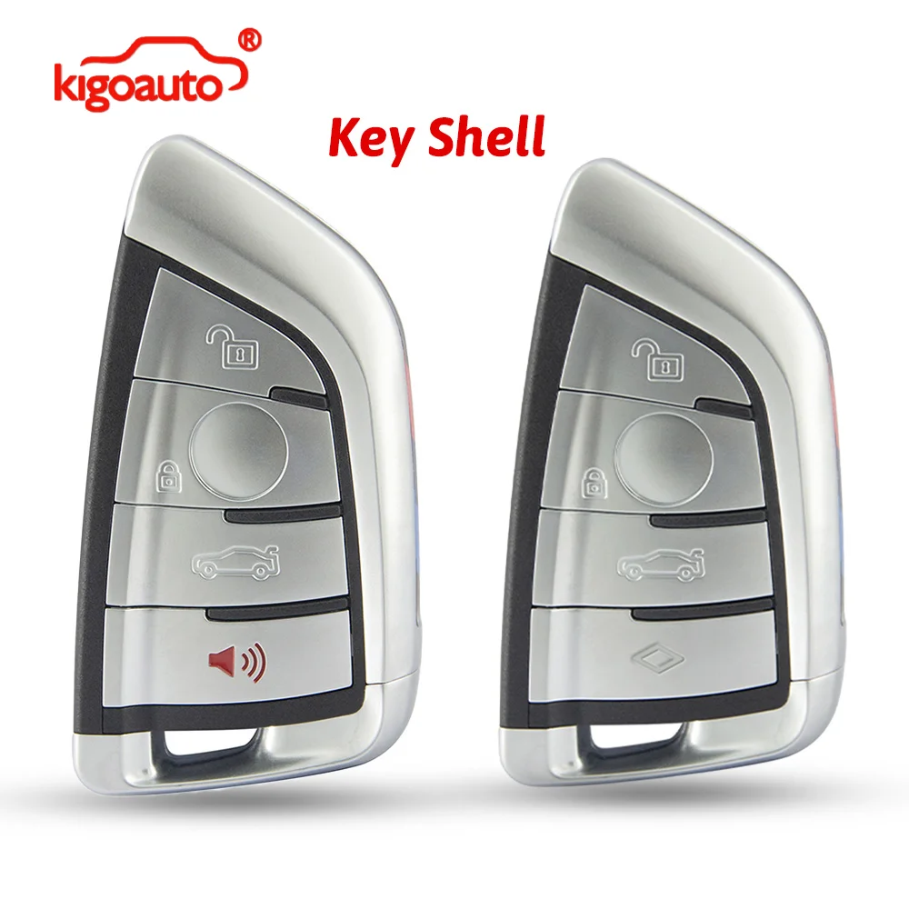 

kigoauto For BMW Smart Key Case Shell 4 Button NBGIDGNG1 N5F-ID2A YGOHUF5662 for X5 X6 3 5 7 Series
