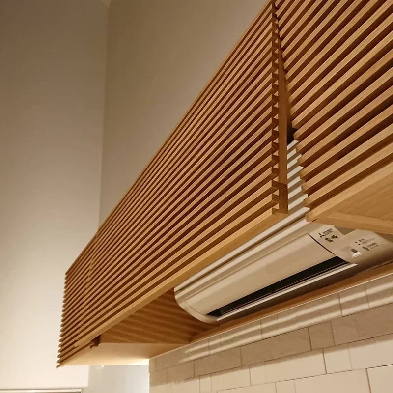Klimaanlage Abdeckung Shelter Box Massivholz H Fisk Typ H Истоende Maschine Staubs Chutz Auxezione Haier Klimaanlage Abdeckung