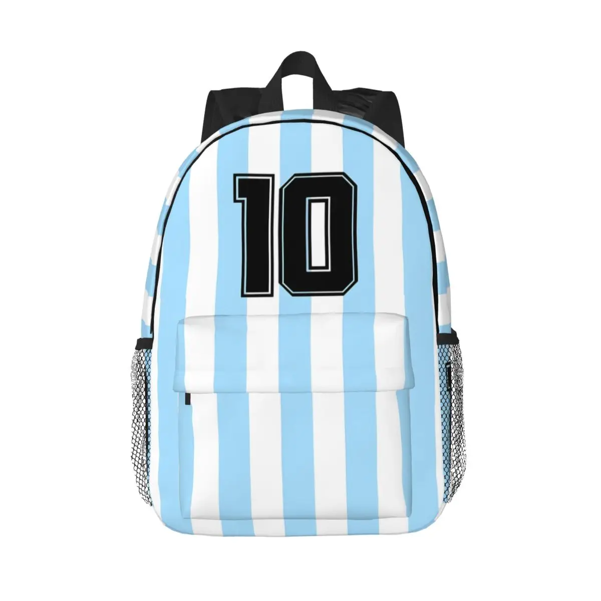 Argentina Num.10 Messi Backpack Boys Girls Bookbag Casual Children School Bags Laptop Rucksack Shoulder Bag Large Capacity