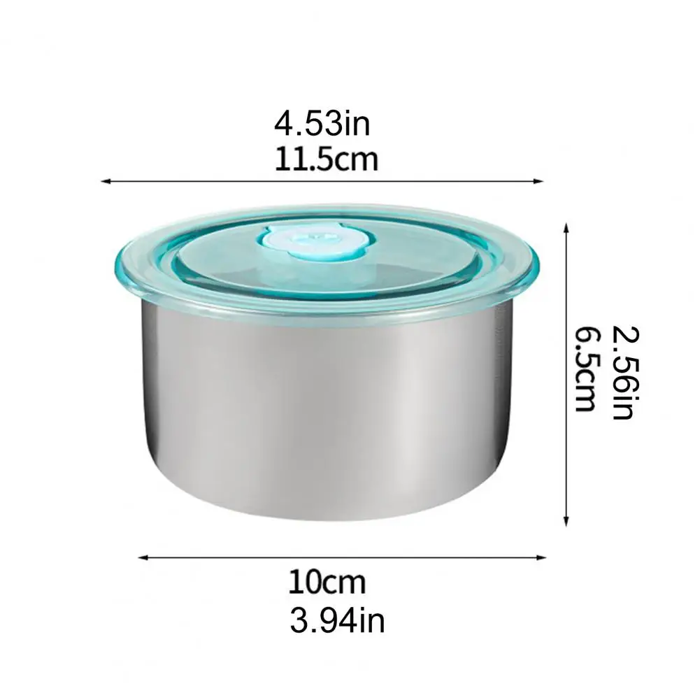 11cm Food Storage Containers With Lids Stainless Steel Crisper Box Meal Prep Containers For Snacks Fruits Meals Home Outdoor