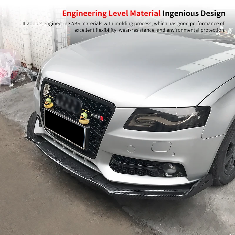 

For Audi A4 S4 A3 S3 Wagon Awant B6 B7 B8 Universal Front Bumper Chin Spoiler Bodykit Splitter Diffuser Cars Accessories