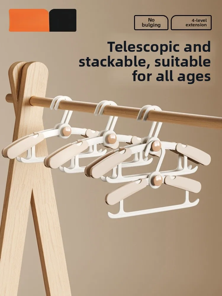 

Manlong Baby Clothes Hanger Children's Exble Anti-slip Clothes Hanger Newborn Multi-functional Drng Ra for Home Use