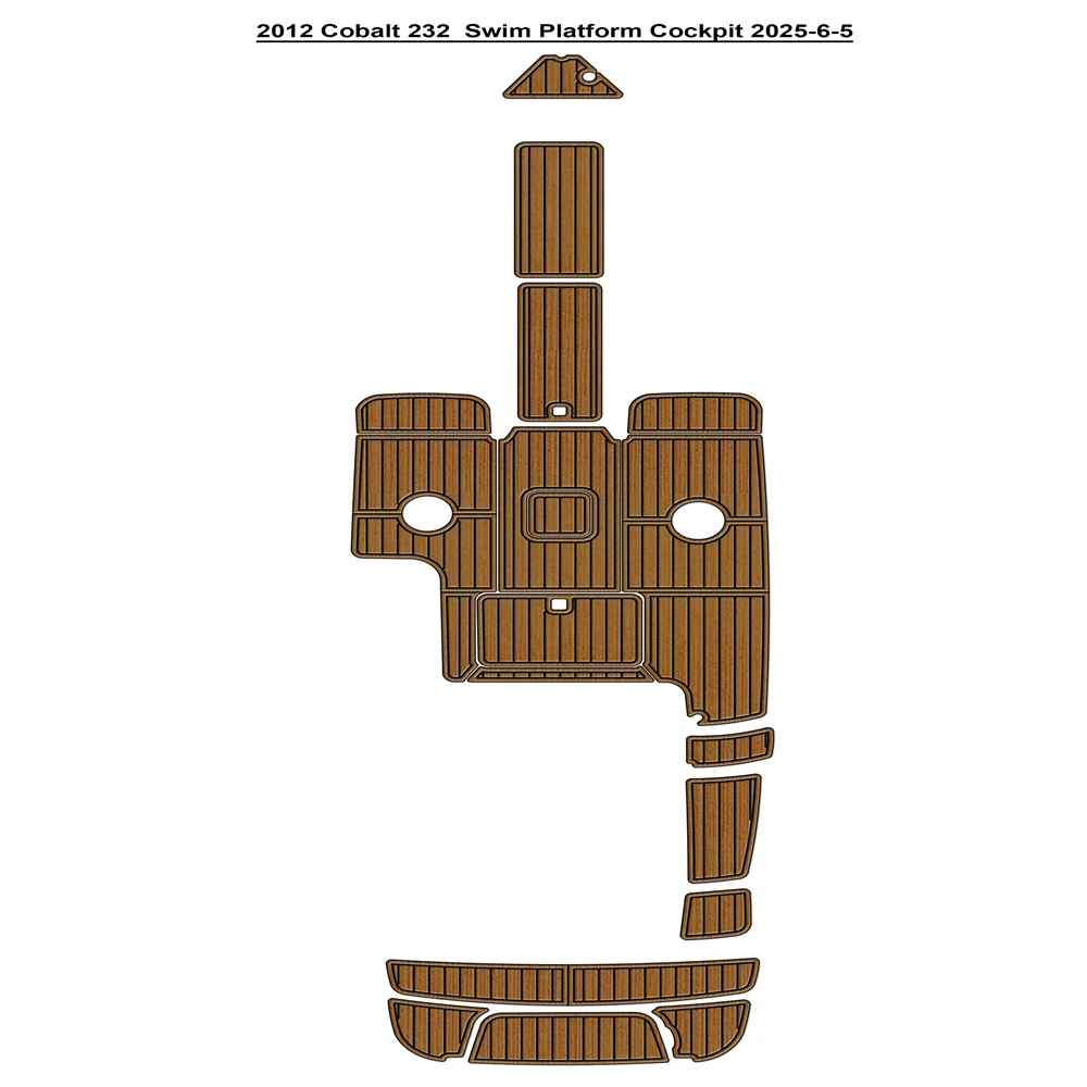 

2012 Кобальт 232 Платформа для плавания Кокпит Pad Лодка Пена EVA Тиковая палуба Напольный коврик Seadek Gatorstep Стиль Самоклеящийся V626 K7Y2F
