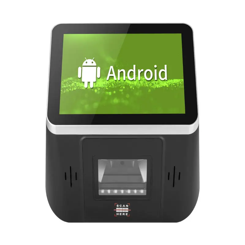 Imagem -02 - Preço Android Checker Jc80 Screen Wall Mount Terminal Pos com Código de Barras qr Code Reader Verificação do Preço Wi-fi Ethernet