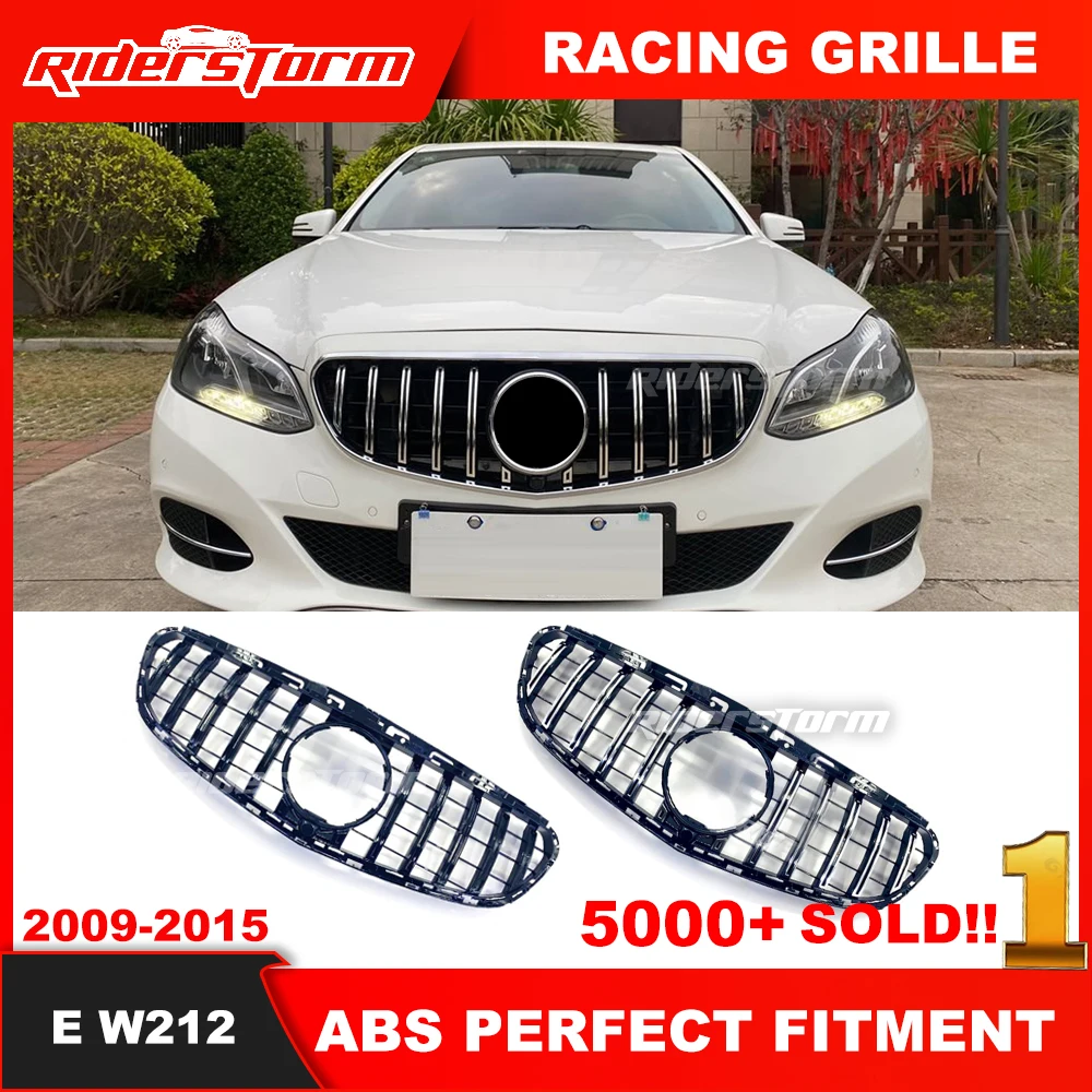 

For W212 GT Grille For E-Class W212 E300L E400L E200 E350 Grill Radiator Without Emblem 2013-2015 grille bumper grill