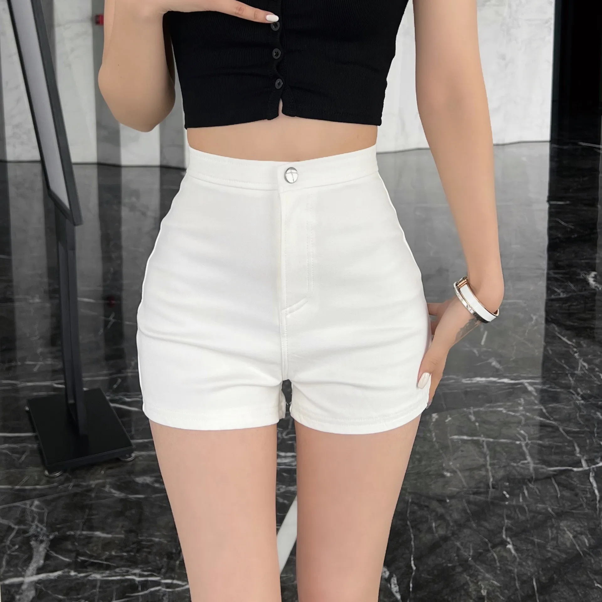 Womens Safety Shorts Tight Breathable Lightweight Polyester Base Layer Pants Straight Fit Summer Outdoor Dance Shorts for Women