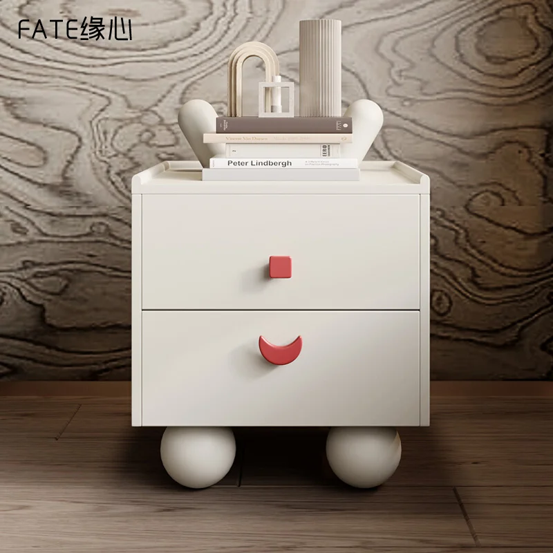 

Glossy Girly Bedside Table Lamp Industrial Unique Organizer Bedside Table Storage Mini Mesita De Noche Dormitorio Home Furniture