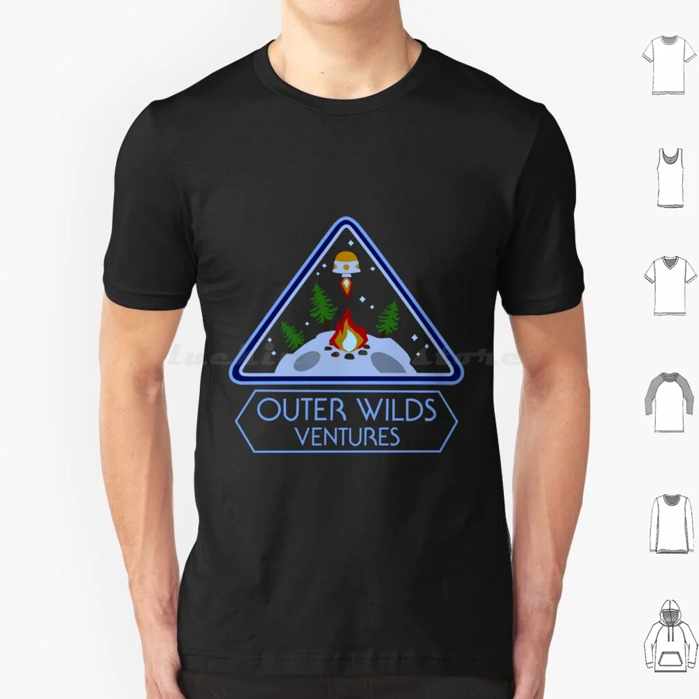 Wild Goose Chase T Shirt Big Size 100% Cotton Outer Wilds Space Outer Wilds Nomai Game Video Game Dark Bramble Solar System