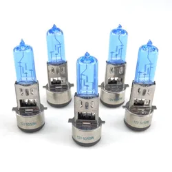 5Pcs  Motorcycle SCOOTER MOPED ATV QUAD BIKE HEADLIGHT BULB 12V 50/50W BA20D XENON