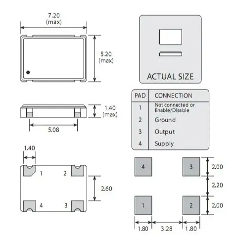 5個 5070 アクティブSMD水晶発振器 5*7 5070 4M 6M 8M 10M 20M 25M 24M 27M 30M 32M 40M 48M 50M 4M 6M 8M 10M 12M 32Mhz 32.768M